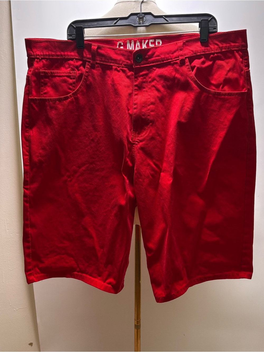 Red Men's Casual Jean Shorts Size 40